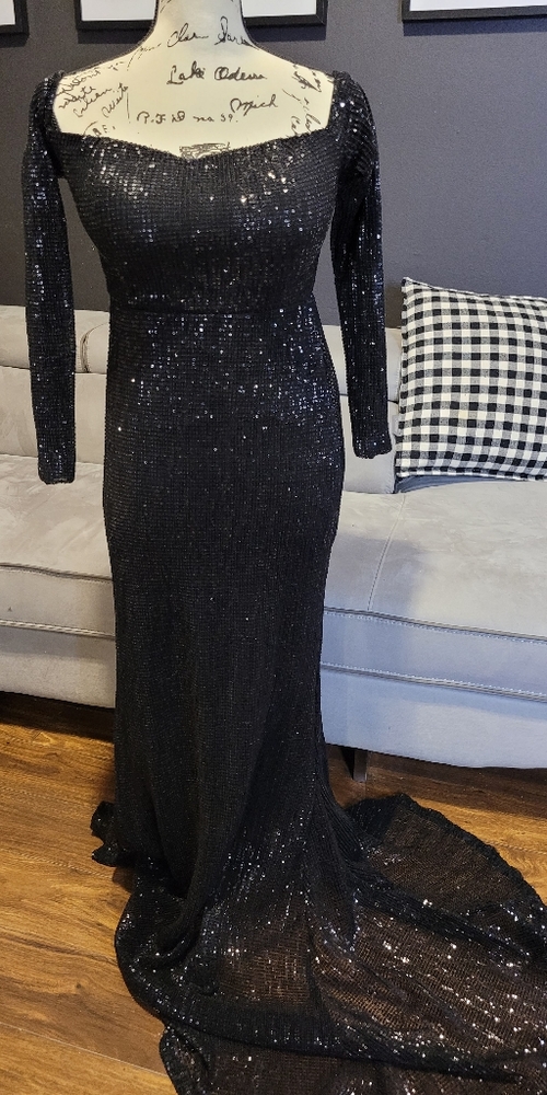 Black Sequin Fashion Nova Dress